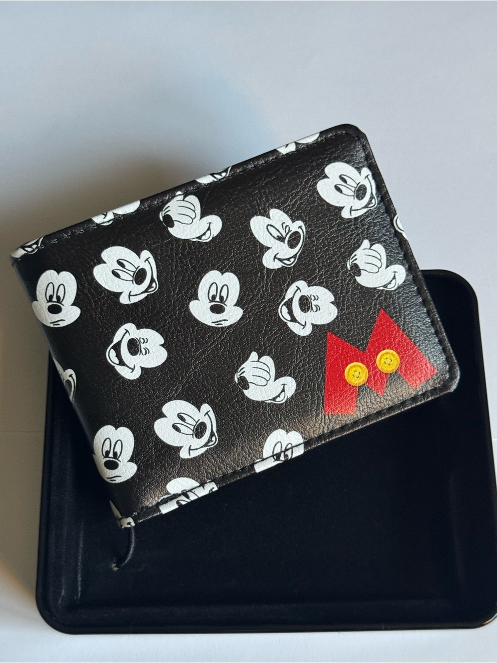 Buckle-Down Disney Mickey Mouse Expressions Logo Bi-Fold Wallet